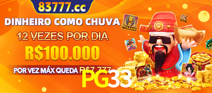 Banner do programa de recompensas Recomende para amigos do PG33, detalhando os bônus por convidar amigos, com prêmios que chegam a R$288.888.