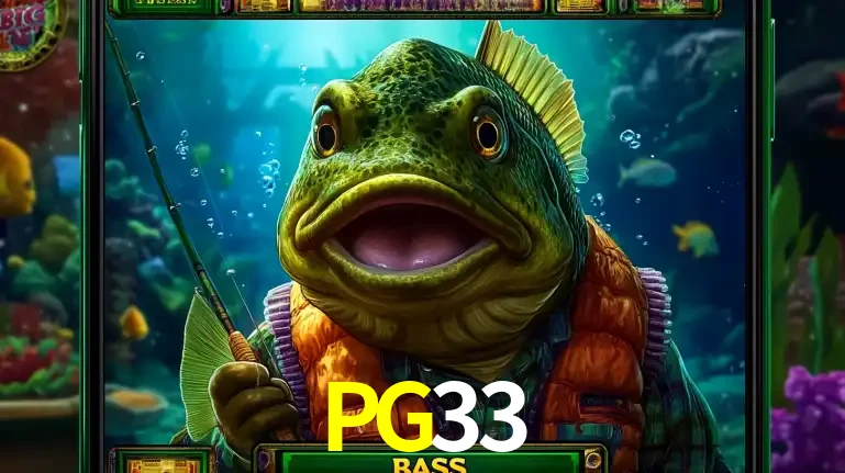Personagem de peixe pescador do popular jogo de slot com tema de pescaria, uma das emocionantes opções de caça-níqueis para jogar e ganhar no cassino PG33.