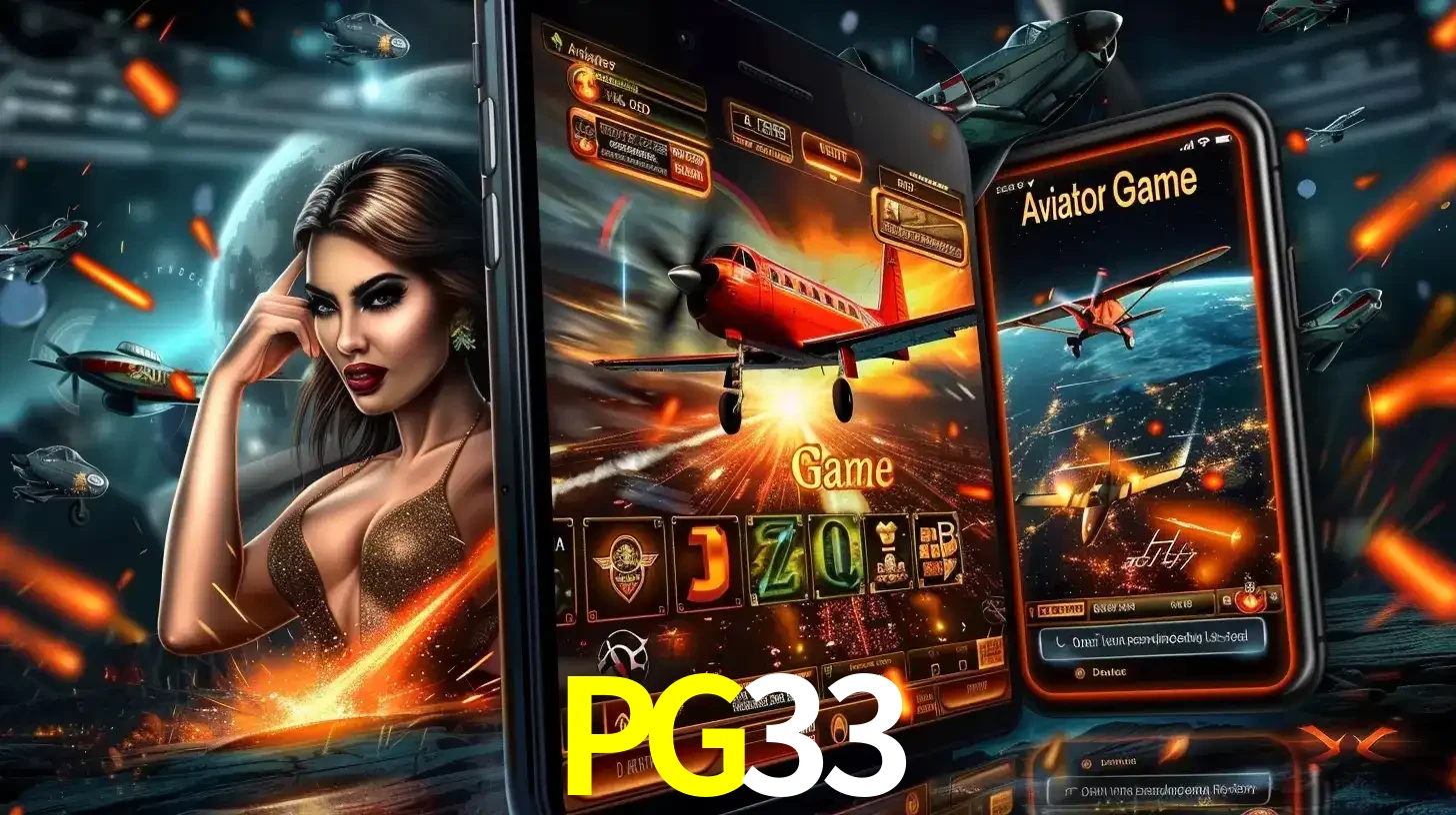 Mulher estilosa cercada por telas que exibem a jogabilidade do Aviator, capturando a intensidade e a estratégia deste popular crash game oferecido pelo PG33.
